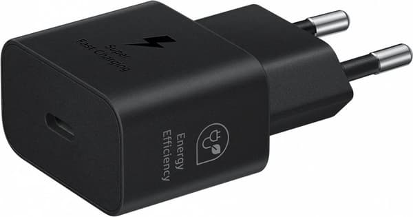 Original Samsung 25W Power Efficiency Adapter USB-C Adapter - Uden kabel - Sort
