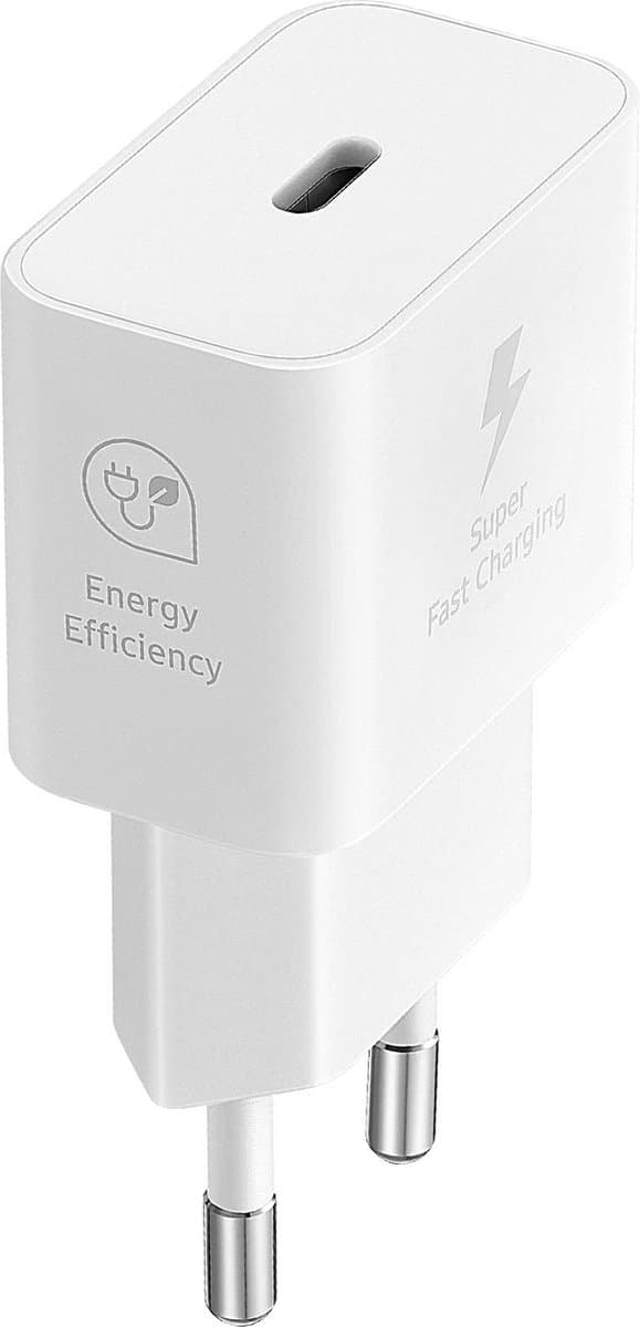 Original Samsung 25W Efficiency Adapter - inklusive USB-C kabel 1 meter - Hvid