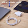 Miniatyrbild 9 av 11: Trust Maxo - Laptop toppladdare - 65 W - USB C - 2m kabel - Vit