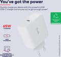 Miniatyrbild 2 av 11: Trust Maxo - Laptop toppladdare - 65 W - USB C - 2m kabel - Vit