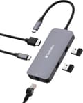 Miniatyrbild 3 av 7: Verbatim CMH-05 - USB Typ-C - HDMI - RJ-45 - USB 3.2 Gen 1 (3.1 Gen 1) Typ-C - USB Typ-C - 5000 M