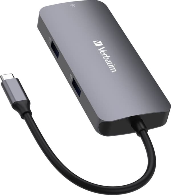 Verbatim CMH-05 - USB Typ-C - HDMI - RJ-45 - USB 3.2 Gen 1 (3.1 Gen 1) Typ-C - USB Typ-C - 5000 M