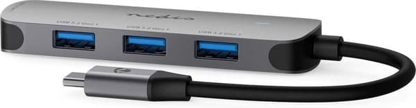 Nedis USB Hub 1x USB-C™ - 4x USB A, 4 port(ar), USB 3.2 Gen1, drivs via USB, 5 Gbps (CCGB64220GY01