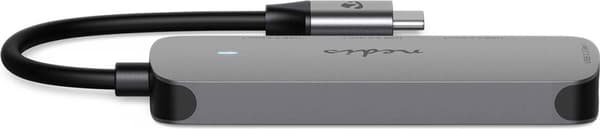 Nedis USB Hub 1x USB-C™ - 4x USB A, 4 port(ar), USB 3.2 Gen1, drivs via USB, 5 Gbps (CCGB64220GY01