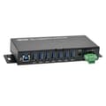 Miniatyrbild 5 av 7: Tripp Lite U360-007-IND 7-portar - Industrial Grade USB 3.0 SuperSpeed Hub - 20kV ESD väder