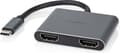 Miniatyrbillede 2 af 3: Nedis USB-C™-adapter USB 3.2 Gen 1 | USB-C™-stik | 2x HDMI™ | | 4K@30Hz | 0,10m | runde | Vernick