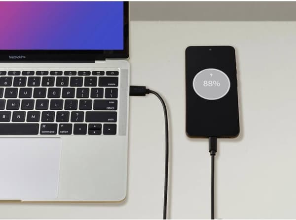 Renkforce USB-kabel USB 3.2 Gen2 USB-C®-stik, USB-A-stik 1,00 m sort total afskærmning RF-57
