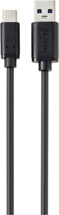 Miniatyrbillede 2 af 4: Renkforce USB-kabel USB 3.2 Gen2 USB-C®-stik, USB-A-stik 1,00 m sort total afskærmning RF-57