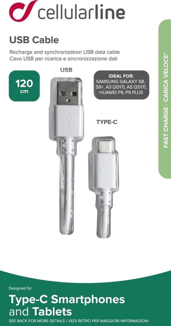 Mobillinje - Mobillinje Cellebelastning/datakabine. Wi.usb-a->c - 30 dages pengene-tilbage-garanti