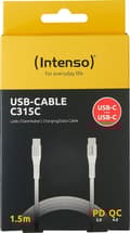 Miniatyrbillede 3 af 3: (Intenso) C315C USB-C til USB-C opladnings- og datakabel - 1,5 meter - hvid (7901002)
