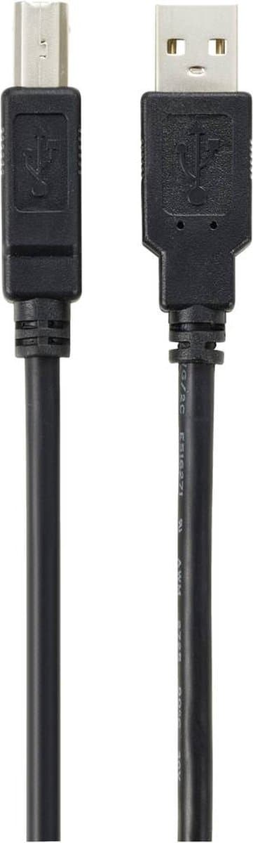 Renkforce USB-kabel USB 2.0 USB-A-kontakt, USB-B-kontakt 20.00 m svart flätad skärm RF-572