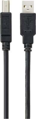 Miniatyrbild 2 av 4: Renkforce USB-kabel USB 2.0 USB-A-kontakt, USB-B-kontakt 20.00 m svart flätad skärm RF-572