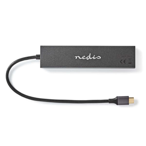Nedis USB-hubb | 1x USB-C™ 3.2 Gen 2 Male | USB-C™ 3.2 Gen 2 Female with PD 3.0 / 3x USB-C™ 3.2 Gen 2 Female | 4-Port port(s) | USB 3.2 Gen 2 | USB st