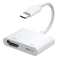 Pikkukuva 1 / 9: USB-C HDMI:ksi + USB-C korkean resoluution sovitin