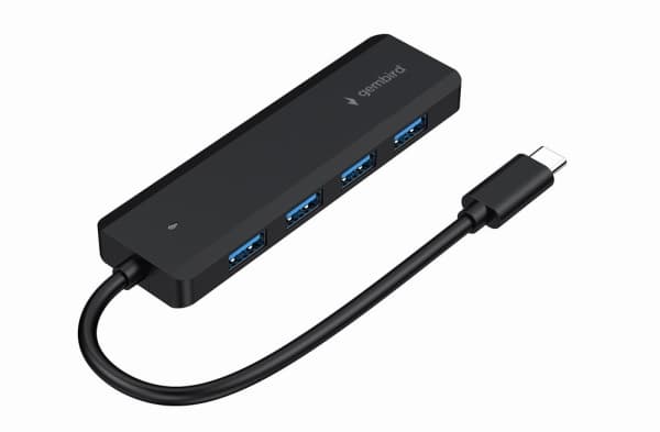 Gembird UHB-CM-U3P4P-01 - Hubb - typ-C - 4 x USB 3.1 Gen 1 - skrivbordsmodell