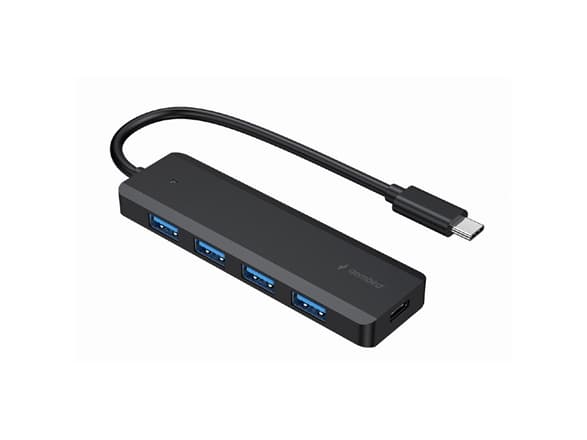 Gembird UHB-CM-U3P4P-01 - Hubb - typ-C - 4 x USB 3.1 Gen 1 - skrivbordsmodell