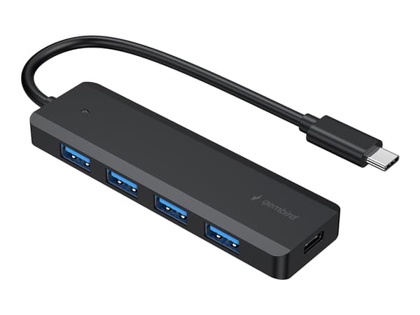 Gembird UHB-CM-U3P4P-01 - Hubb - typ-C - 4 x USB 3.1 Gen 1 - skrivbordsmodell
