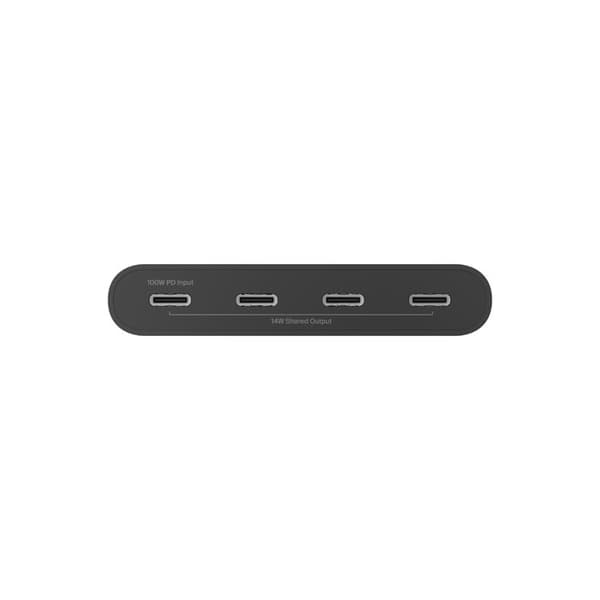Belkin AVC018BTBK gränssnittshubb USB Type-C 10000 Mbit/s Svart