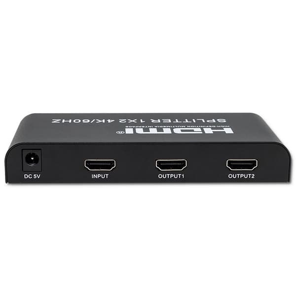 Qoltec 51797 Active HDMI Splitter 2 x HDMI 4K x 2K | 6 Gb/s | 60 Hz