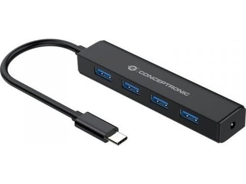 Conceptronic CTC4USB3 - Hubb - 4 x SuperSpeed USB 3.0 - skrivbordsmodell