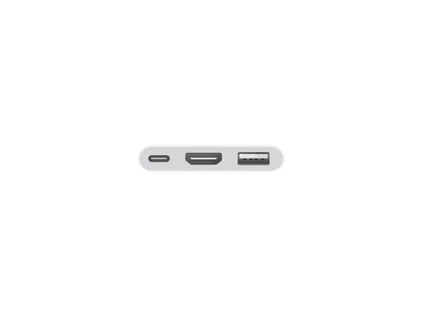 Apple - Video adapter - 24 pin USB-C hann til USB, HDMI, USB-C (kun strøm) hunn - 4K(3840 x 2160) støtte