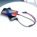 Miniatyrbillede 2 af 2: 3-i-1 USB-kabel USB til microUSB / Lightning / USB-C 3,5A 30 cm