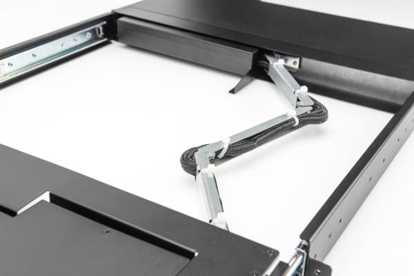 Digitus 17" HD LCD KVM Console, 8-Port VGA, german Keyboard, 43.2 cm (17"), 1920 x 1080 pixels, 1000:1, 120°, 120°, 16:9