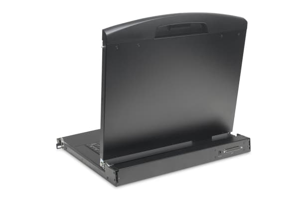 Digitus - KVM-konsoll med KVM-svitsj - 8 porter - Tysk - 19" - kan monteres i rack - 1920 x 1080 Full HD (1080p) @ 60 Hz - 1000:1 - RAL 9005, svart -