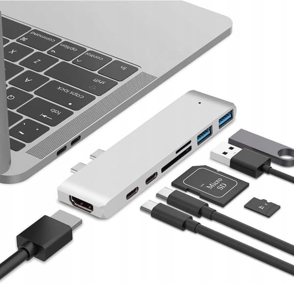 ADAPTERHUB USB-C USB THUNDERBOLT HDMI 4K ADAPTER FOR MACBOOK PRO AIR