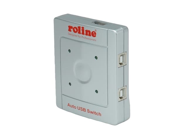 ROLINE 14.01.2338, USB 2.0, USB Typ B, 480 Mbit/s, Grå, Plast, 73 mm