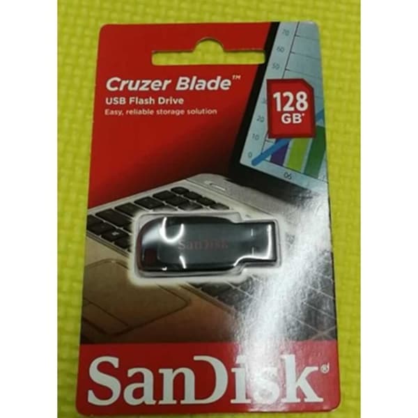 SanDisk 128 GB USB-minne Cruzer Blade USB-disk SDCZ50-128G-B35