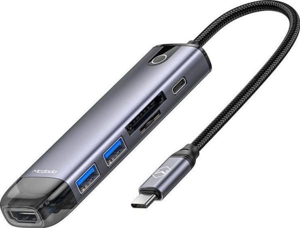 Mcdodo HU-7420 10-in-1 USB-C Hub (USB-C, HDMI, VGA, USB3.0*2, USB3.0*2, SD, TF)