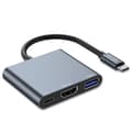 Miniatyrbild 1 av 5: Tech-Protect 3IN1 V1 Hub Adapter - Grå