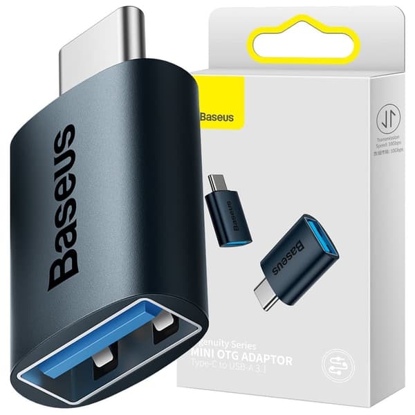 Baseus Ingenuity Series-adapter USB Type C til USB-A 3.2 gen 1 blå (ZJJQ000003)