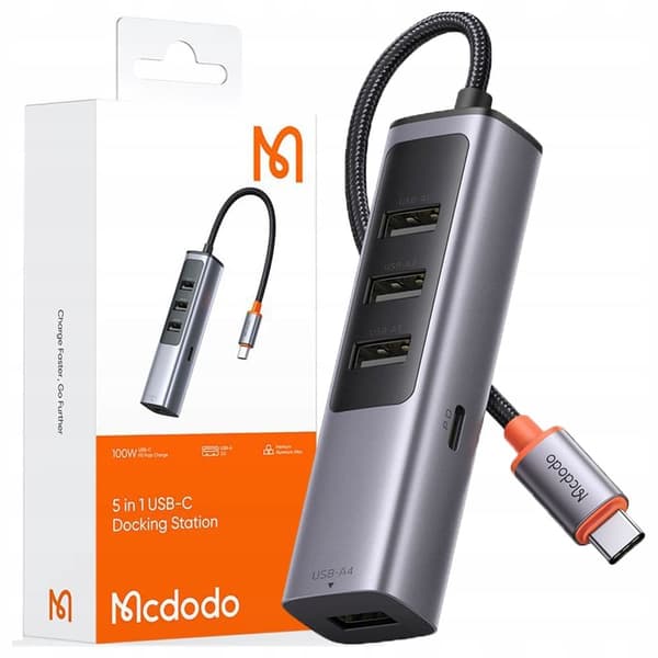 MCDODO ADAPTER HUB USB-C SPLITTER 4X USB-A 3.0