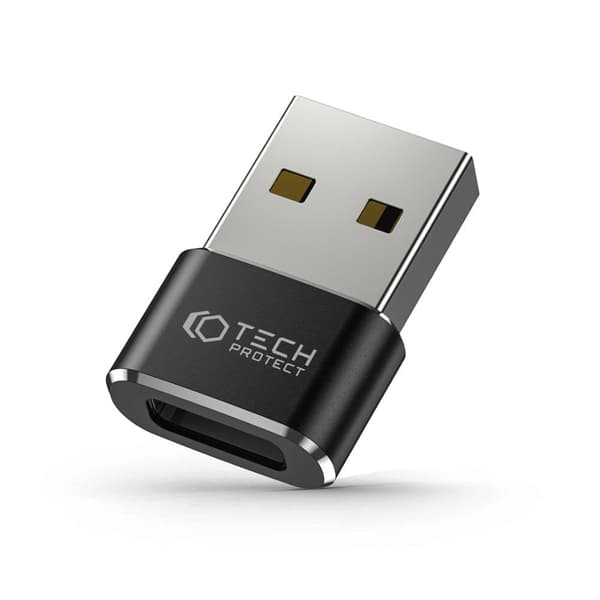 TECH-PROTECT ULTRABOOST ADAPTER USB TYPE-C SVART