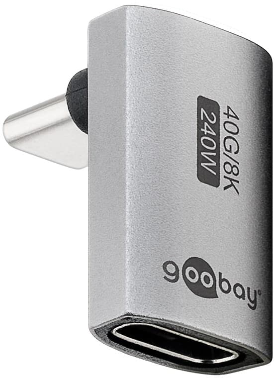 USB-C™-sovitin pystysuoraan 90° pitkä, USB4™