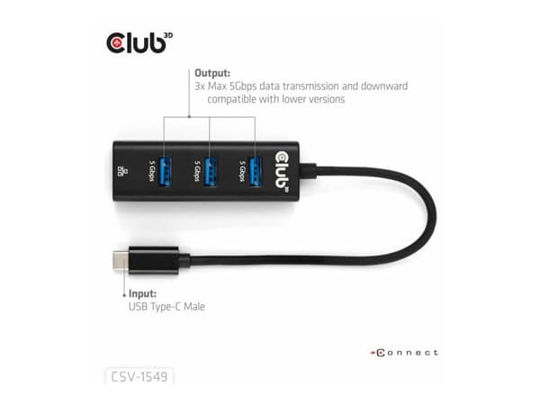 Club 3D - Hub - työpöytä