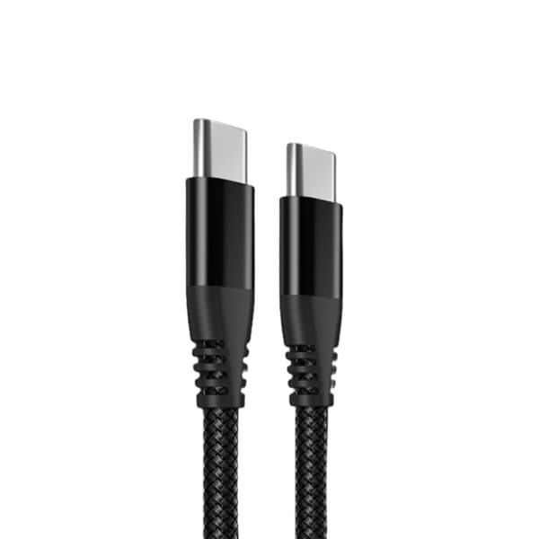 INF Typ-c PD snabbladdningsdatakabel, USB C till USB C-kabel 0 Svart