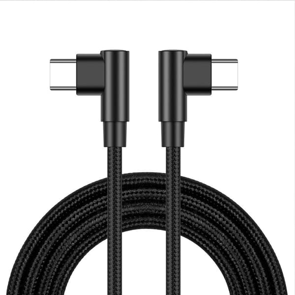 INF USB-C til USB-C dobbel albuedatakabel 0
