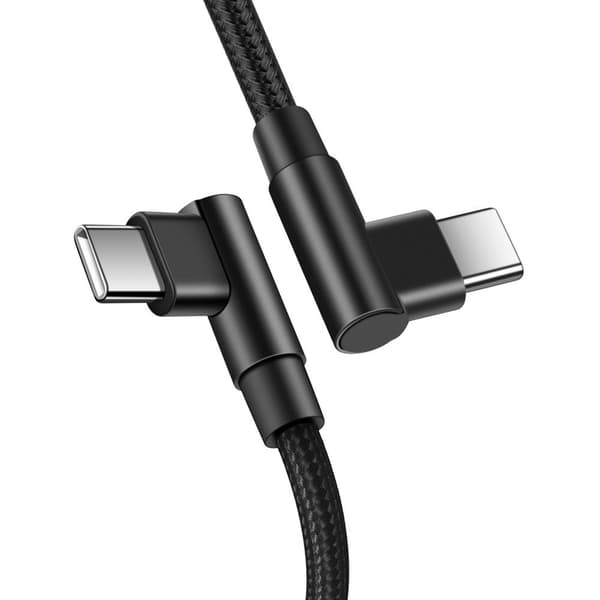 INF USB-C til USB-C dobbel albuedatakabel 0