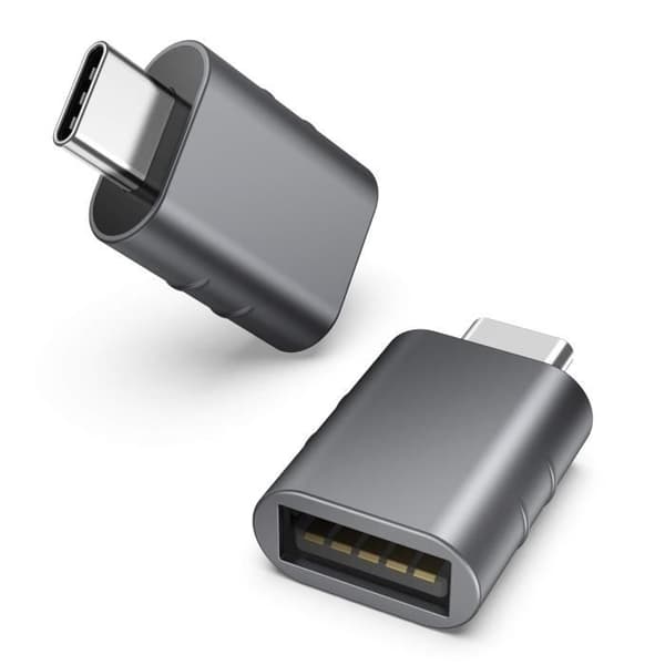 USB C till USB-adapter Paket med 2 USB C hane till USB3 hona-adapter