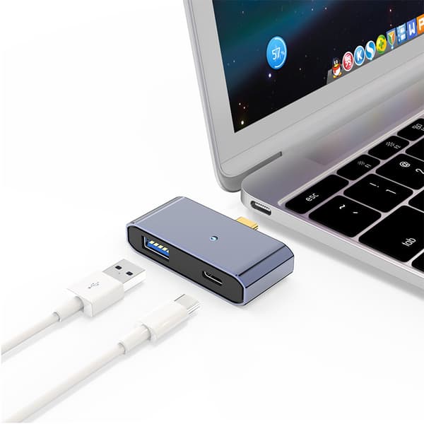 INF Forgyldt USB-C til USB-adapter 0