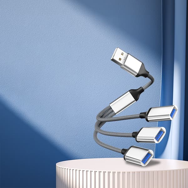 INF 3-ports USB Hub Splitter Adapter