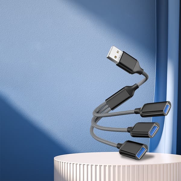 INF 3-Port USB Hub Splitter Adapter