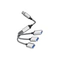 Miniatyrbild 2 av 11: INF Typ-C till 3-portars USB-hubb splitteradapter 0