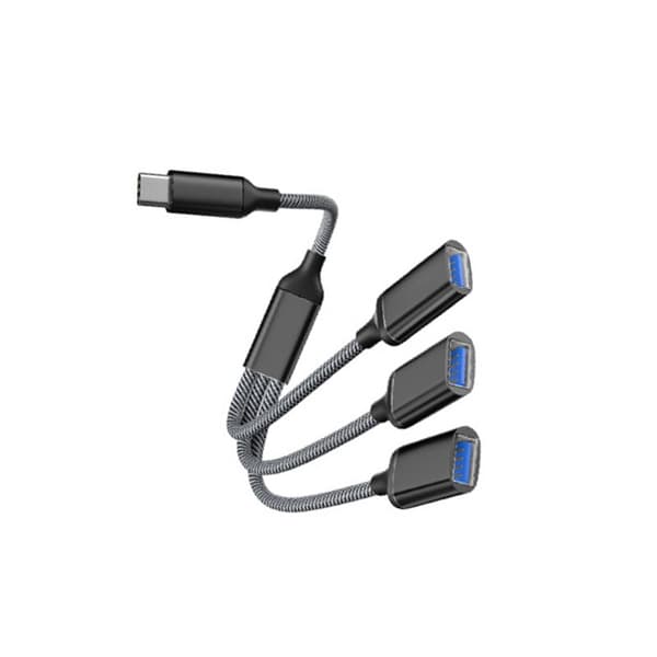 INF Type-C - 3-porttinen USB-keskittimen jakajasovitin