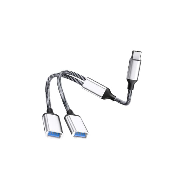 INF Type-C til Dual USB 2.0-adapter