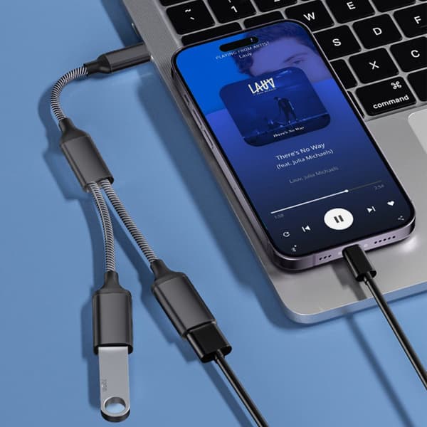 INF Type-C til Dual USB 2.0-adapter