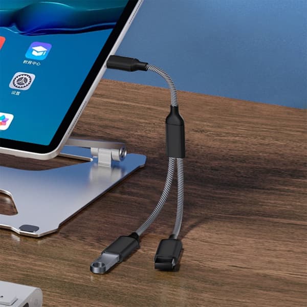 INF Type-C til Dual USB 2.0-adapter